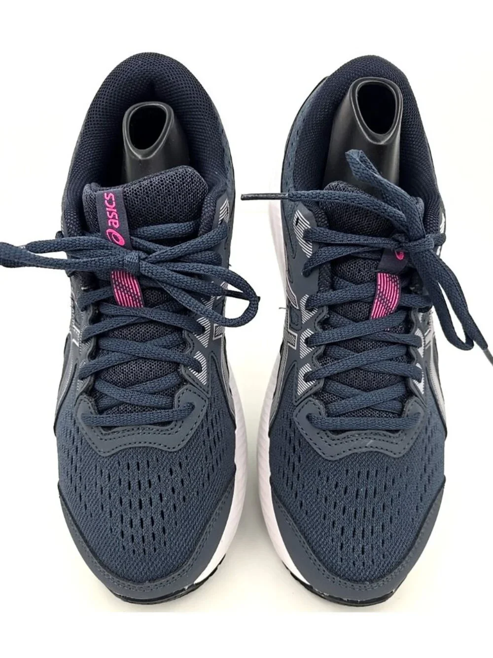 Asics 1012B320 Gel Contend 8 Amplifoam Ortholite Dark Gray Pink Shoes Women 8.5
